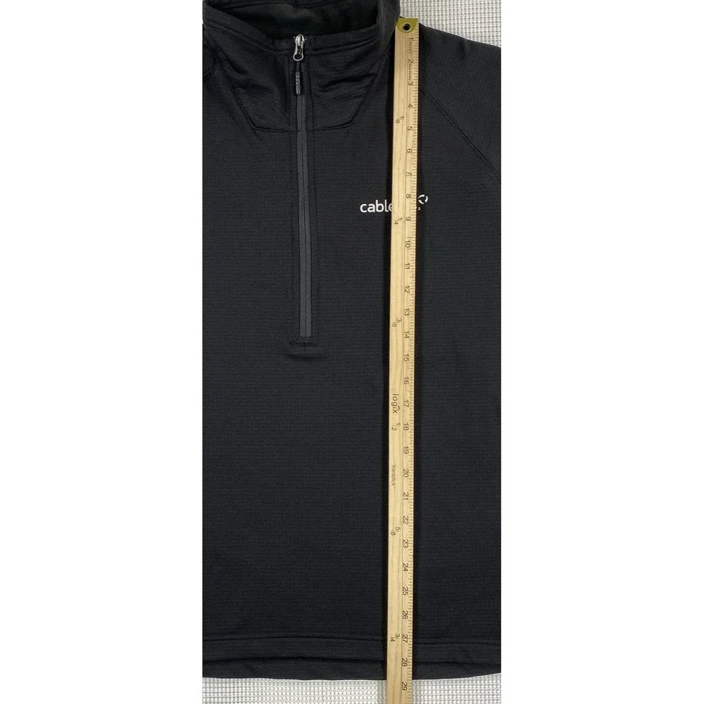 The North Face Mountain Peaks 1/4 Zip Men's XL Black NWT Corp Logos